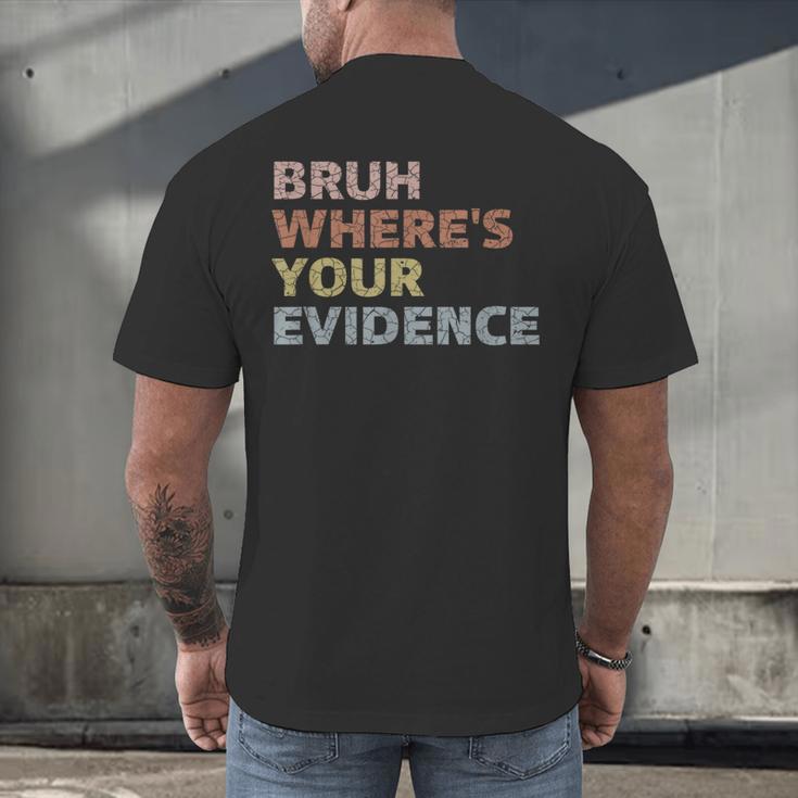 Prove It Cite Your Evidence English Teachers Day Men's Back Print T-Shirt, gift for family, gift for coworker