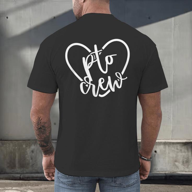 PTO Crew Back To School Matching Group Parent Teacher Men's Back Print T-Shirt, gift for family, gift for coworker PTO Crew Back To School Matching Group Parent Teacher Men's Back Print T-Shirt, gift for family, gift for coworker