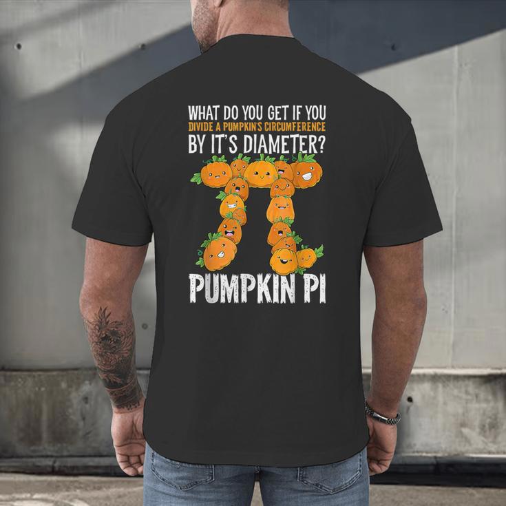 Pumpkin Pi Math Teacher Halloween Geometry Men's Back Print T-Shirt, gift for family, gift for coworker Pumpkin Pi Math Teacher Halloween Geometry Men's Back Print T-Shirt, gift for family, gift for coworker