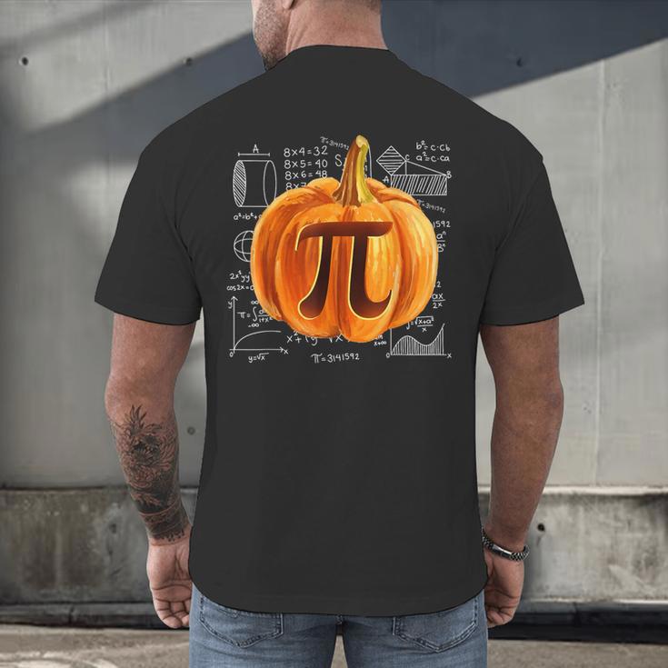 Pumpkin Pie Halloween Thanksgiving Math Teacher Pi Day Men's Back Print T-Shirt, gift for family, gift for coworker Pumpkin Pie Halloween Thanksgiving Math Teacher Pi Day Men's Back Print T-Shirt, gift for family, gift for coworker