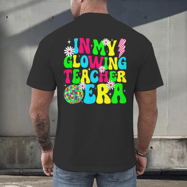 Retro Groovy In My Glowing Teacher Era Happy Teacher's Day Men's Back Print T-Shirt, gift for family, gift for coworker Retro Groovy In My Glowing Teacher Era Happy Teacher's Day Men's Back Print T-Shirt, gift for family, gift for coworker