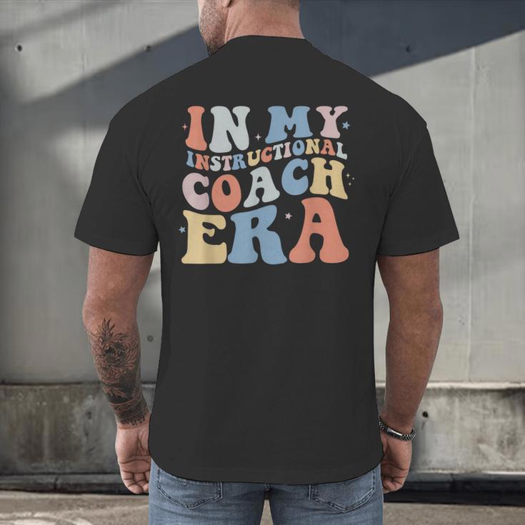 Retro Groovy In My Instructional Coach Era Teacher Men's Back Print T-Shirt, gift for family, gift for coworker Retro Groovy In My Instructional Coach Era Teacher Men's Back Print T-Shirt, gift for family, gift for coworker