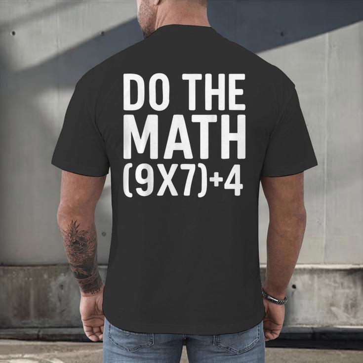 Retro Do The Math Teacher For Men Women Kid Boy Girl Men's Back Print T-Shirt, gift for family, gift for coworker