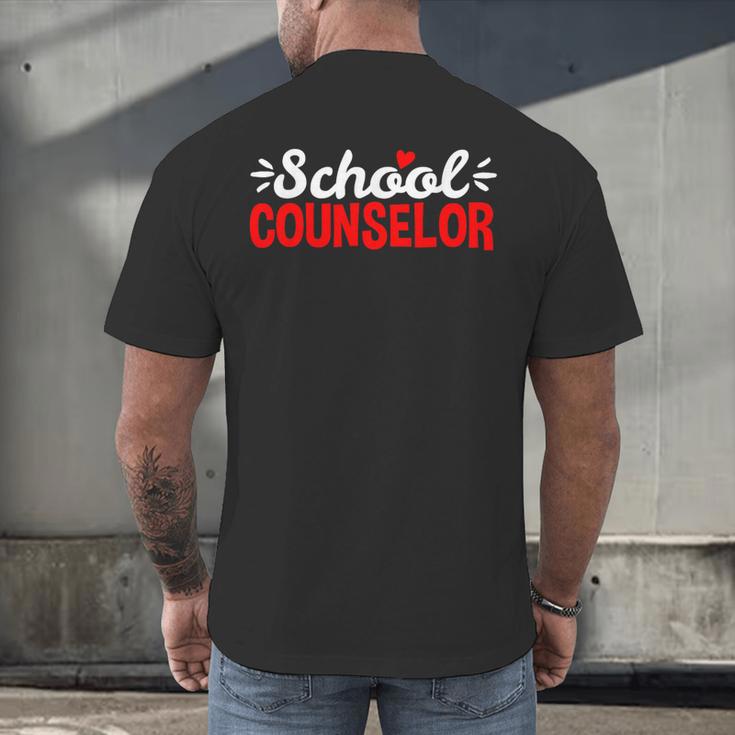 School Counselor Teacher Guidance Counseling For Men Women Kids Men's Back Print T-Shirt, gift for family, gift for coworker School Counselor Teacher Guidance Counseling For Men Women Kids Men's Back Print T-Shirt, gift for family, gift for coworker
