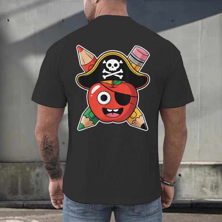 School International Talk Like A Pirate Day Pirate Teacher Men's Back Print T-Shirt, gift for family, gift for coworker School International Talk Like A Pirate Day Pirate Teacher Men's Back Print T-Shirt, gift for family, gift for coworker