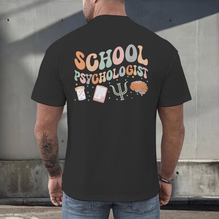 School Psychologist Teacher Psychology School Psychologist Men's Back Print T-Shirt, gift for family, gift for coworker School Psychologist Teacher Psychology School Psychologist Men's Back Print T-Shirt, gift for family, gift for coworker