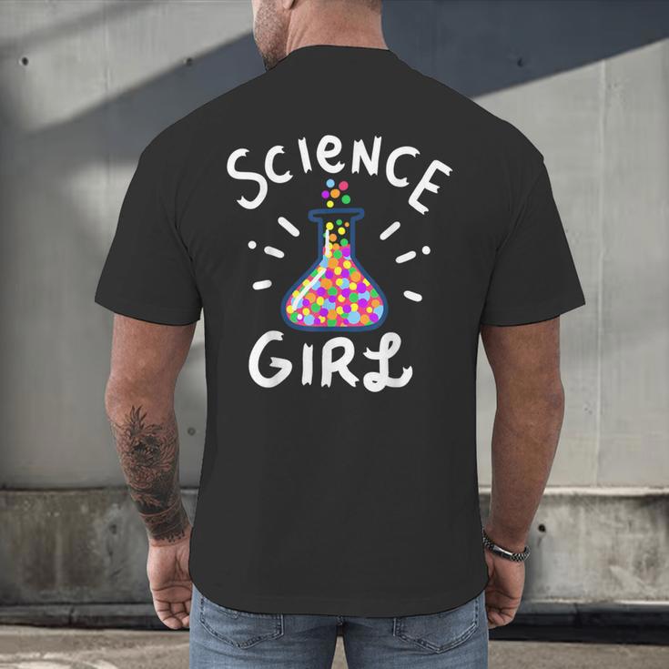 Science Girl Chemistry Biology Student Teacher Men's Back Print T-Shirt, gift for family, gift for coworker Science Girl Chemistry Biology Student Teacher Men's Back Print T-Shirt, gift for family, gift for coworker