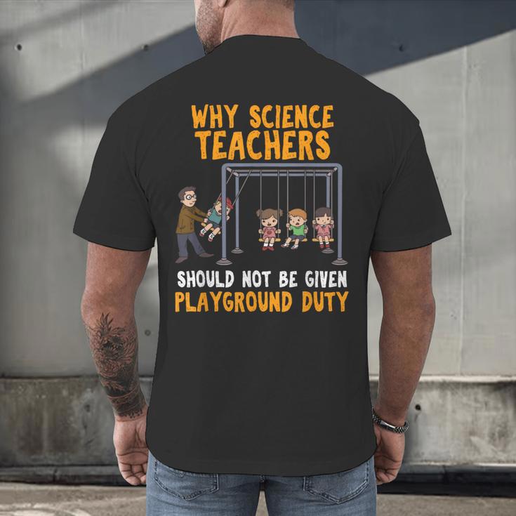 Science Physicist Chemist Teacher Vintage Men's Back Print T-Shirt, gift for family, gift for coworker Science Physicist Chemist Teacher Vintage Men's Back Print T-Shirt, gift for family, gift for coworker