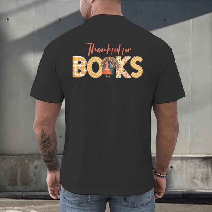 Science Of Reading ELA Teachers Thankful For Books Men's Back Print T-Shirt, gift for family, gift for coworker Science Of Reading ELA Teachers Thankful For Books Men's Back Print T-Shirt, gift for family, gift for coworker