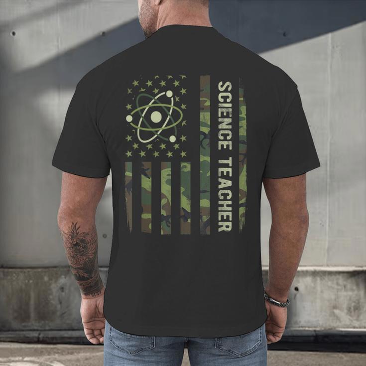 Science Teacher Camo American Flag Back To School Men's Back Print T-Shirt, gift for family, gift for coworker Science Teacher Camo American Flag Back To School Men's Back Print T-Shirt, gift for family, gift for coworker