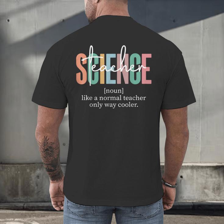 Science Teacher Definition For Women & Men Men's Back Print T-Shirt, gift for family, gift for coworker Science Teacher Definition For Women & Men Men's Back Print T-Shirt, gift for family, gift for coworker