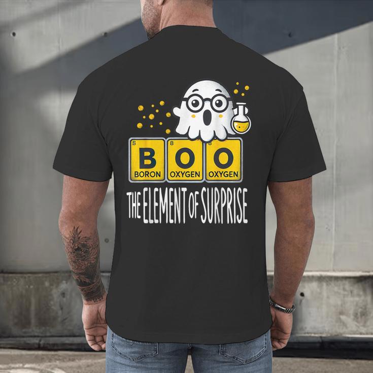 Science Teacher Halloween Elements Of Surprise Chemistry Men's Back Print T-Shirt, gift for family, gift for coworker Science Teacher Halloween Elements Of Surprise Chemistry Men's Back Print T-Shirt, gift for family, gift for coworker