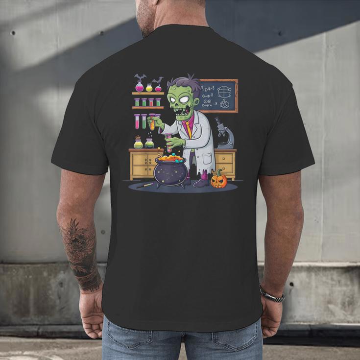 Science Teacher Halloween Shirt Zombie Chemistry Scientist Men's Back Print T-Shirt, gift for family, gift for coworker Science Teacher Halloween Shirt Zombie Chemistry Scientist Men's Back Print T-Shirt, gift for family, gift for coworker