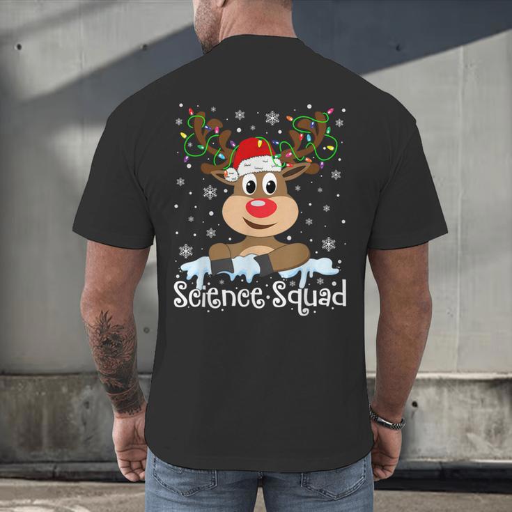 Science Teacher Squad Reindeer Christmas Teacher Xmas Lights For Men Women Men's Back Print T-Shirt, gift for family, gift for coworker Science Teacher Squad Reindeer Christmas Teacher Xmas Lights For Men Women Men's Back Print T-Shirt, gift for family, gift for coworker