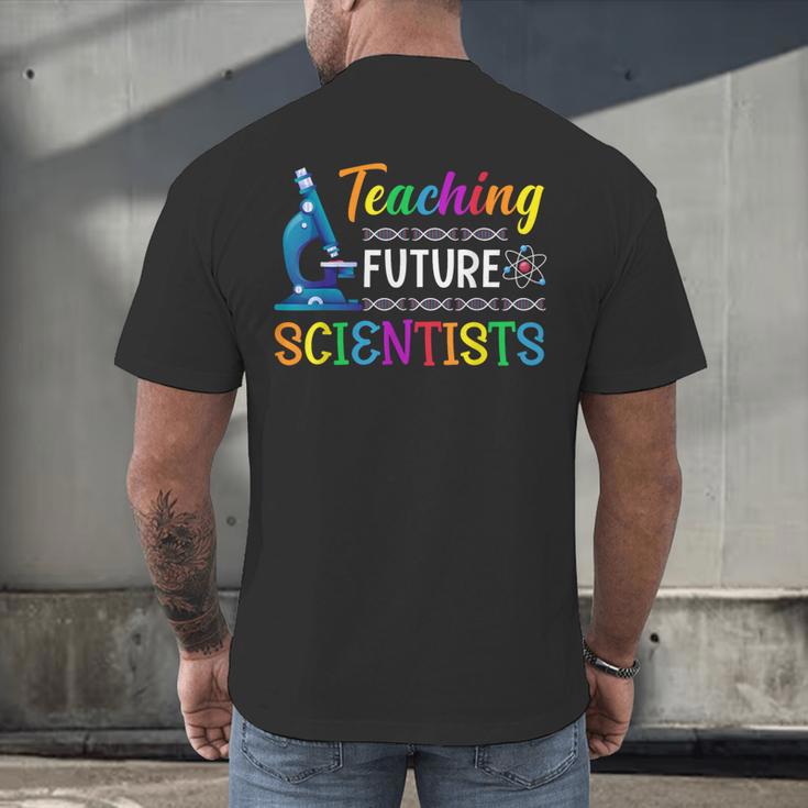 Science Teacher Teaching Future Scientists School Instructor Men's Back Print T-Shirt, gift for family, gift for coworker Science Teacher Teaching Future Scientists School Instructor Men's Back Print T-Shirt, gift for family, gift for coworker