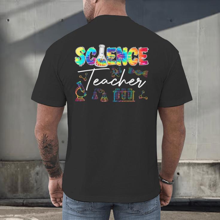 Science Teacher Tie Dye First Day Of School Back To School Men Women Girls Kids Men's Back Print T-Shirt, gift for family, gift for coworker