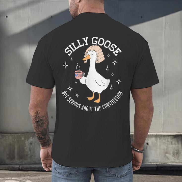 Silly Goose Constitution History Teacher Middle School Men's Back Print T-Shirt, gift for family, gift for coworker Silly Goose Constitution History Teacher Middle School Men's Back Print T-Shirt, gift for family, gift for coworker