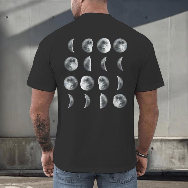 Space Science Student Teacher Leonard Moon Phases Men Women Kids Men's Back Print T-Shirt, gift for family, gift for coworker