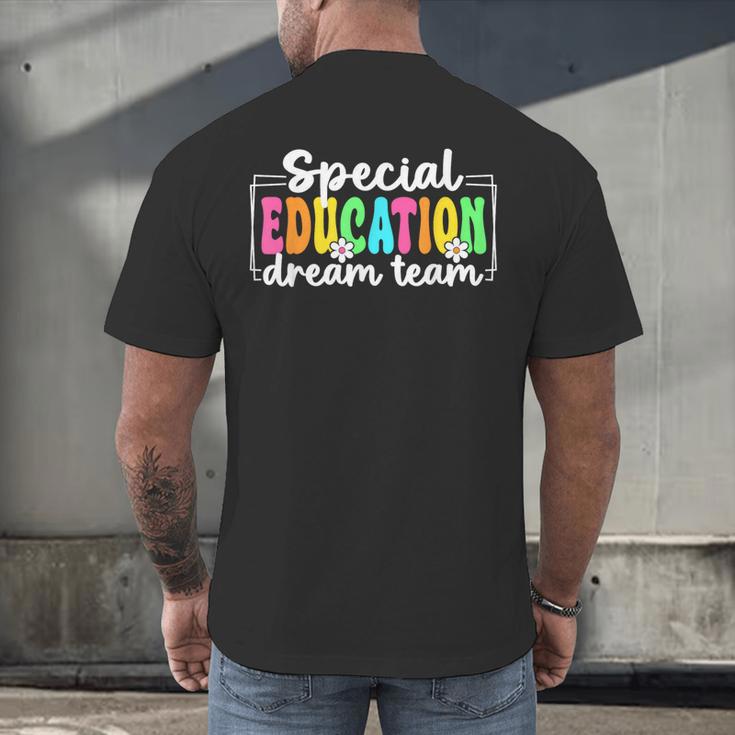 Special Education Dream Team Back To School SPED Teacher Men's Back Print T-Shirt, gift for family, gift for coworker
