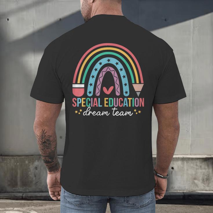 Special Education Dream Team Rainbow SPED Teacher Autism Men's Back Print T-Shirt, gift for family, gift for coworker Special Education Dream Team Rainbow SPED Teacher Autism Men's Back Print T-Shirt, gift for family, gift for coworker