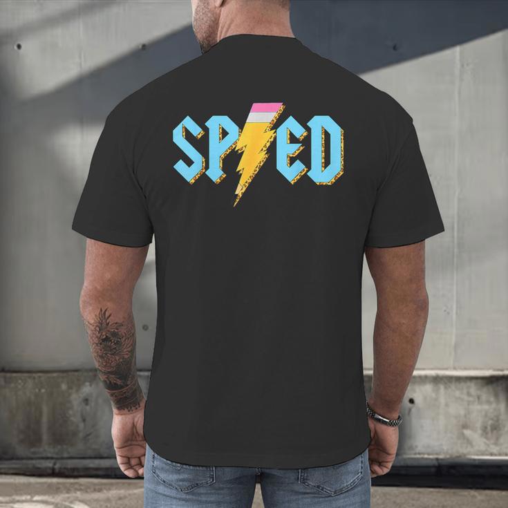 Special Education SPED Rocks Teacher Back To School Rock Men's Back Print T-Shirt, gift for family, gift for coworker