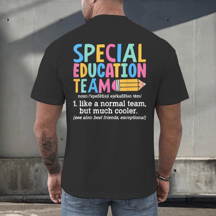 Special Education Team Definition Retro Ed Team Crew Teacher Men's Back Print T-Shirt, gift for family, gift for coworker Special Education Team Definition Retro Ed Team Crew Teacher Men's Back Print T-Shirt, gift for family, gift for coworker