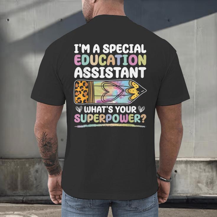 Special Educational Assistant And Sped Teacher Men's Back Print T-Shirt, gift for family, gift for coworker Special Educational Assistant And Sped Teacher Men's Back Print T-Shirt, gift for family, gift for coworker