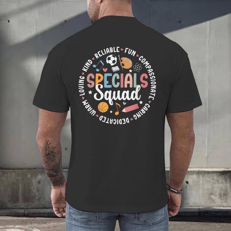 Specials Squad Appreciation Specials Team Specials Teacher Men's Back Print T-Shirt, gift for family, gift for coworker Specials Squad Appreciation Specials Team Specials Teacher Men's Back Print T-Shirt, gift for family, gift for coworker