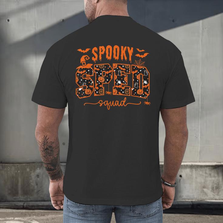 Sped Squad Team Special Education Teacher Halloween Men's Back Print T-Shirt, gift for family, gift for coworker Sped Squad Team Special Education Teacher Halloween Men's Back Print T-Shirt, gift for family, gift for coworker