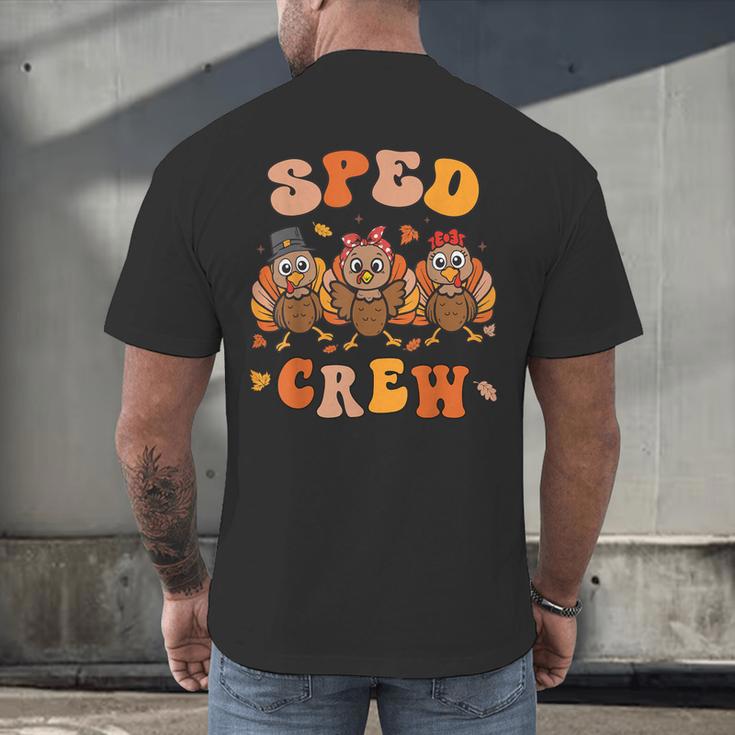 Sped Teacher Crew Thanksgiving Special Education Teacher Men's Back Print T-Shirt, gift for family, gift for coworker Sped Teacher Crew Thanksgiving Special Education Teacher Men's Back Print T-Shirt, gift for family, gift for coworker