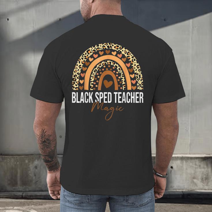 SPED Teacher Teacher Educator Magic Africa Proud Men's Back Print T-Shirt, gift for family, gift for coworker SPED Teacher Teacher Educator Magic Africa Proud Men's Back Print T-Shirt, gift for family, gift for coworker