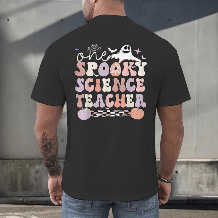 Spooky Science Teacher Halloween Science Teaching For Men Women Men's Back Print T-Shirt, gift for family, gift for coworker