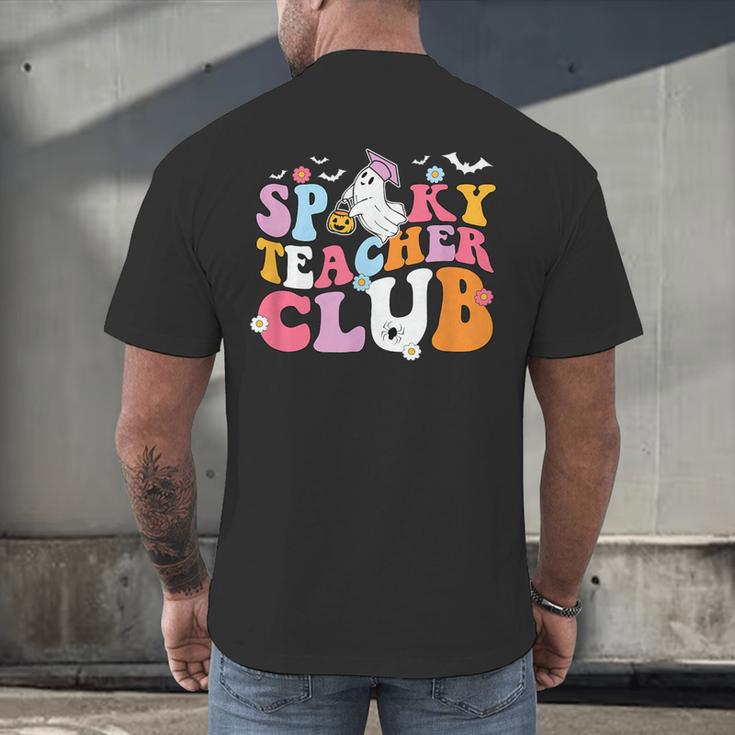 Spooky Teacher Club Halloween Men's Back Print T-Shirt, gift for family, gift for coworker Spooky Teacher Club Halloween Men's Back Print T-Shirt, gift for family, gift for coworker
