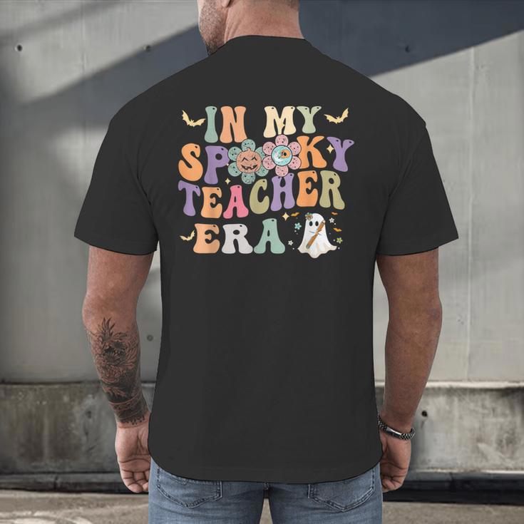 In My Spooky Teacher Era Groovy Hippie Retro Ghost Halloween Men Women Kids Men's Back Print T-Shirt, gift for family, gift for coworker In My Spooky Teacher Era Groovy Hippie Retro Ghost Halloween Men Women Kids Men's Back Print T-Shirt, gift for family, gift for coworker