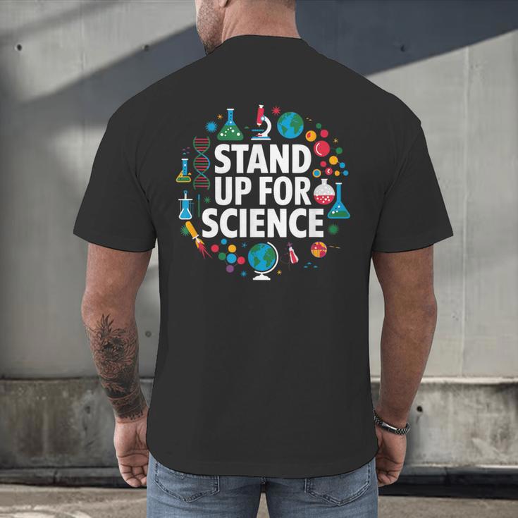 Stand Up For Science STEM Advocacy Pro Scientific Teacher Men's Back Print T-Shirt, gift for family, gift for coworker Stand Up For Science STEM Advocacy Pro Scientific Teacher Men's Back Print T-Shirt, gift for family, gift for coworker