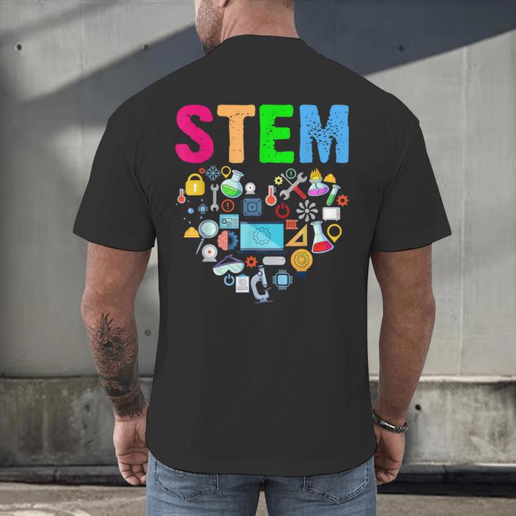 STEM Science Technology Engineering Math Teacher Men's Back Print T-Shirt, gift for family, gift for coworker STEM Science Technology Engineering Math Teacher Men's Back Print T-Shirt, gift for family, gift for coworker