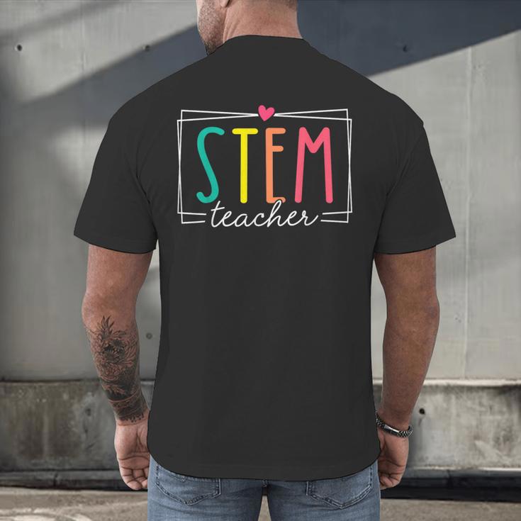 STEM Teacher Science Appreciation Women Back To School Men's Back Print T-Shirt, gift for family, gift for coworker STEM Teacher Science Appreciation Women Back To School Men's Back Print T-Shirt, gift for family, gift for coworker