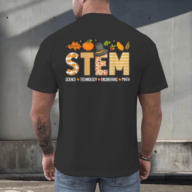 STEM Teacher Thanksgiving Grateful Educator Science Class Men's Back Print T-Shirt, gift for family, gift for coworker STEM Teacher Thanksgiving Grateful Educator Science Class Men's Back Print T-Shirt, gift for family, gift for coworker