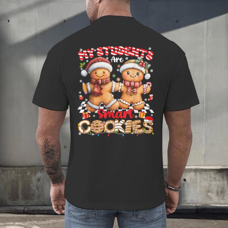 My Student Are Smart Cookies Pjs Christmas Xmas Teacher Men's Back Print T-Shirt, gift for family, gift for coworker My Student Are Smart Cookies Pjs Christmas Xmas Teacher Men's Back Print T-Shirt, gift for family, gift for coworker