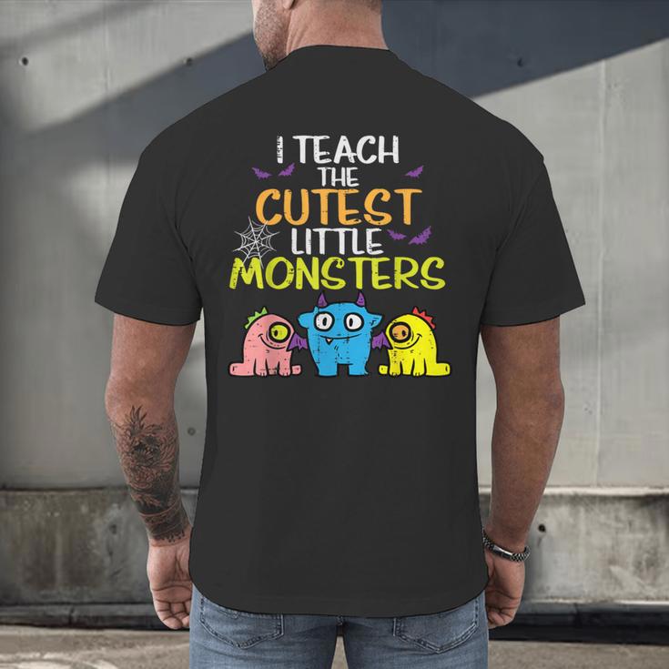 I Teach Cutest Little Monsters Halloween Teacher Men Women Men's Back Print T-Shirt, gift for family, gift for coworker I Teach Cutest Little Monsters Halloween Teacher Men Women Men's Back Print T-Shirt, gift for family, gift for coworker