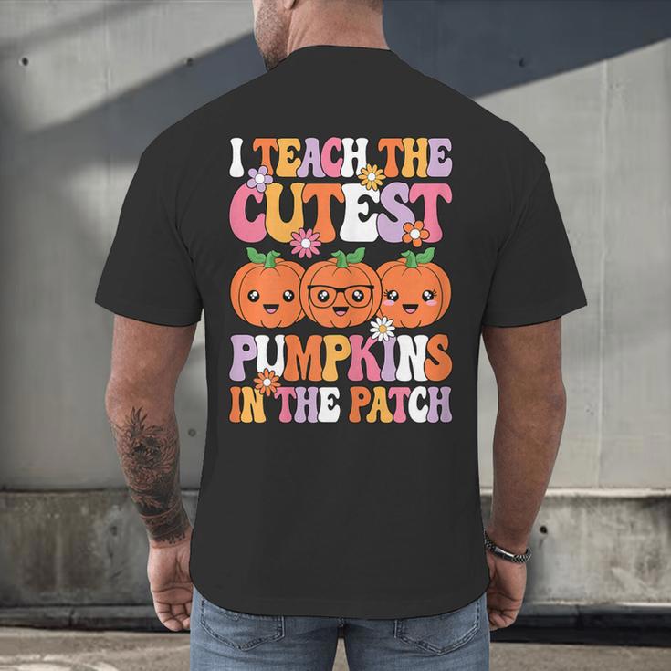 I Teach The Cutest Pumpkins Halloween Fall Teacher Women Men's Back Print T-Shirt, gift for family, gift for coworker