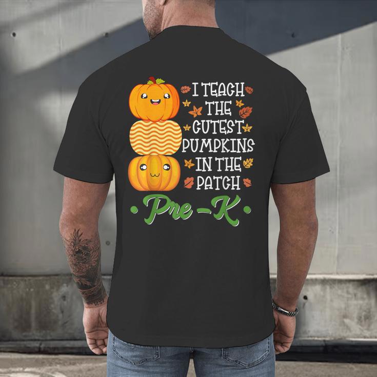 I Teach Cutest Pumpkins In Patch Thanksgiving Teacher Pre-K For Men Women Men's Back Print T-Shirt, gift for family, gift for coworker I Teach Cutest Pumpkins In Patch Thanksgiving Teacher Pre-K For Men Women Men's Back Print T-Shirt, gift for family, gift for coworker