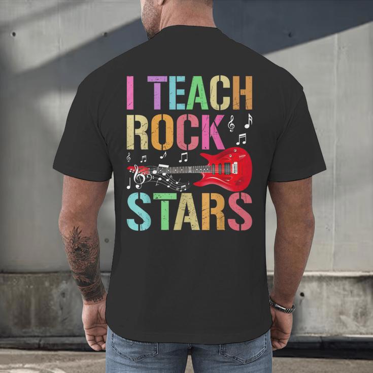 I Teach Rockstars Band Vibes Teacher Rocks My Music Teaching Men's Back Print T-Shirt, gift for family, gift for coworker I Teach Rockstars Band Vibes Teacher Rocks My Music Teaching Men's Back Print T-Shirt, gift for family, gift for coworker