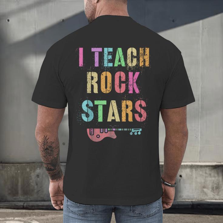 I TEACH ROCKSTARS Band Vibes Teacher Rocks My Music Teaching Men's Back Print T-Shirt, gift for family, gift for coworker