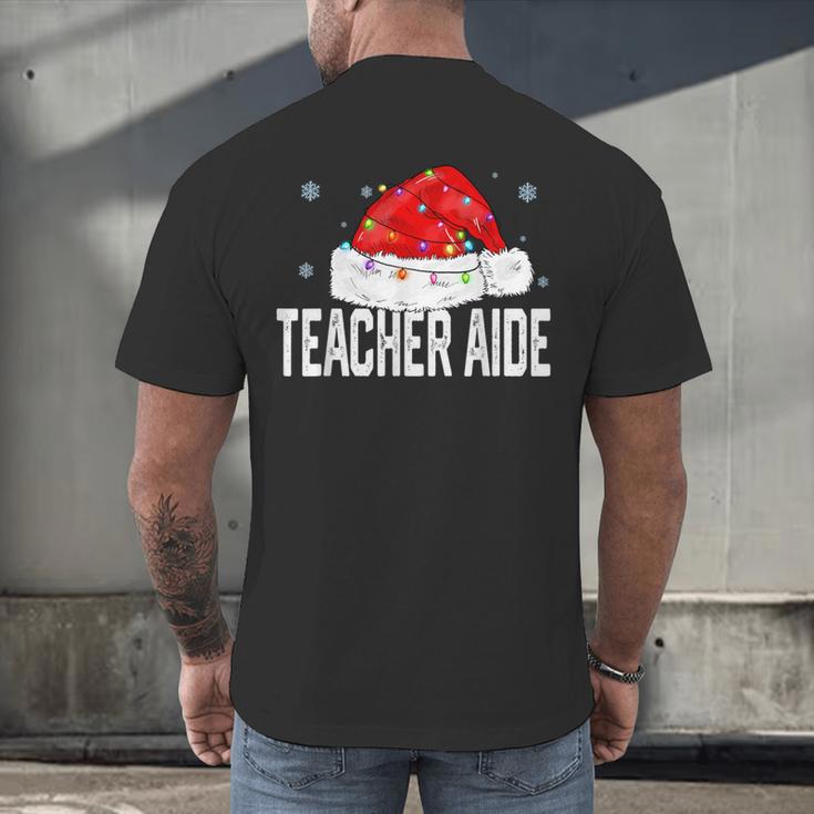 Teacher Aide Christmas Women Family Matching Group Xmas Men's Back Print T-Shirt, gift for family, gift for coworker