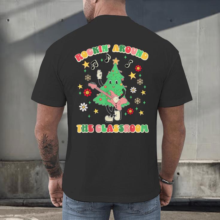 Teacher Christmas Shirts Pajama Matching Rockin' Around The Classroom -Adult Short Sleeve Small Modern Festive Christmas Teacher Xmas Vibes T-Shirt Men's Back Print T-Shirt, gift for family, gift for coworker Teacher Christmas Shirts Pajama Matching Rockin' Around The Classroom -Adult Short Sleeve Small Modern Festive Christmas Teacher Xmas Vibes T-Shirt Men's Back Print T-Shirt, gift for family, gift for coworker