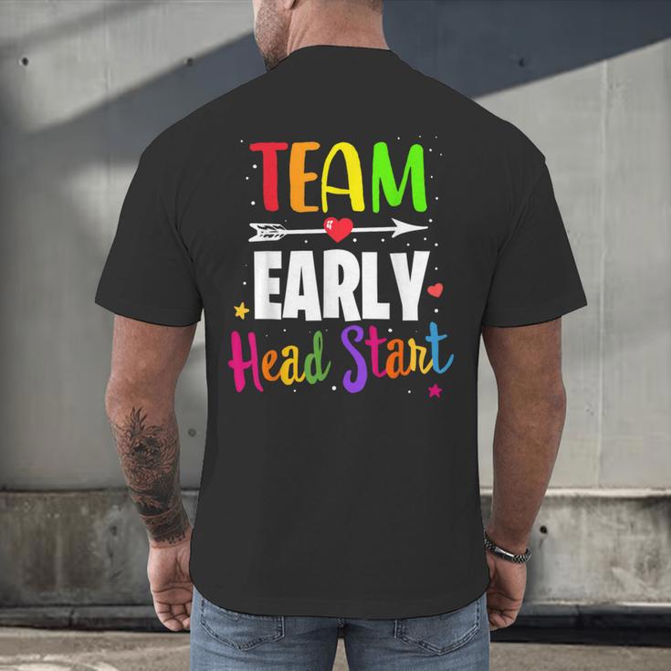 Teacher Early Childhood Education Preschool Head Start Crew Men's Back Print T-Shirt, gift for family, gift for coworker