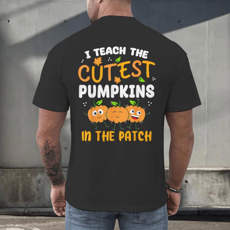 Teacher Halloween Pre-K Teacher Kindergarten Cutest Pumpkins Men Women Kids Men's Back Print T-Shirt, gift for family, gift for coworker Teacher Halloween Pre-K Teacher Kindergarten Cutest Pumpkins Men Women Kids Men's Back Print T-Shirt, gift for family, gift for coworker