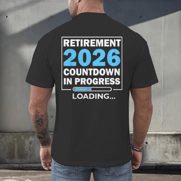 Teacher Retirement Class Of 2026 Loading Retired Men's Back Print T-Shirt, gift for family, gift for coworker