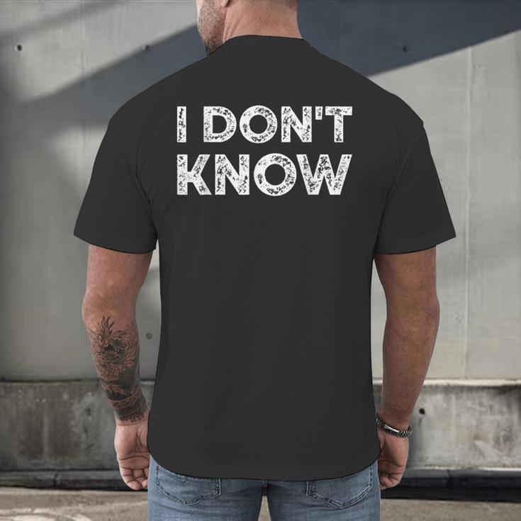 Teacher Shirts I Don't Know Idea For Teachers & Workers Adults - Small Short Sleeve Men's Back Print T-Shirt, gift for family, gift for coworker Teacher Shirts I Don't Know Idea For Teachers & Workers Adults - Small Short Sleeve Men's Back Print T-Shirt, gift for family, gift for coworker